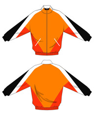 retro vintage windbreaker hoodie jacket template © Ronillo