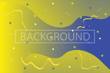 abstract geometric fluid background with memphis pattern