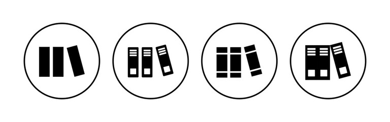 Fototapeta premium Library icon set. education icon vector