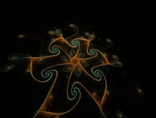 Imaginatory fractal background generated Image