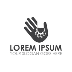 Fototapeta premium pet care vector , veterinary logo