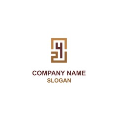 M42 letter and number initial logo, bold logo with rectangular shape.