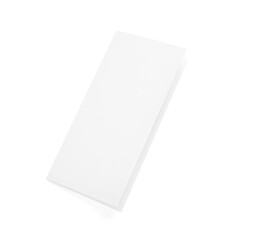 Blank brochure on white background