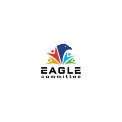 Eagle Commitee Logo Design Vector