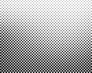 Abstract halftone dotted black and white background - vector illustration. Template for business, design, texture and postcards.