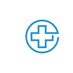 cross medical  icon  vector illustration design