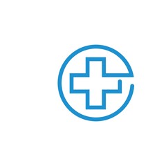 cross medical  icon  vector illustration design