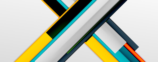 Color abstract lines trendy geometric background for business or technology presentation, internet poster or web brochure cover, wallpaper