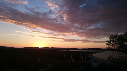 Wolken im Sonnenuntergang