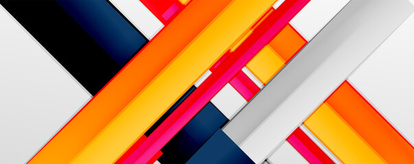 Color abstract lines trendy geometric background for business or technology presentation, internet poster or web brochure cover, wallpaper