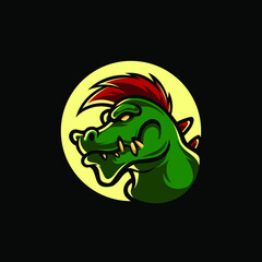 Dragon Punk Sport Mascot Logo