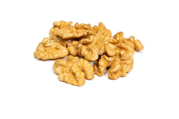 Walnuts isolated on a white background. healthy food concept