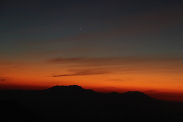 Sun rise at Mount Bromo East Java Indonesia