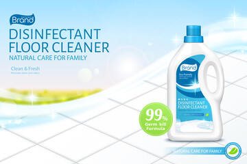 Bio natural floor cleaner ads