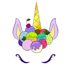 Fantasy invitation for decoration design. Vector illustration background. Colorful holiday background. Decorative element. Poster, card, banner, background.