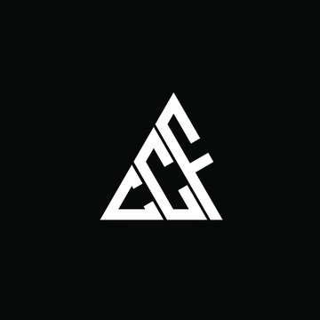C C F letter logo creative design. CCF icon