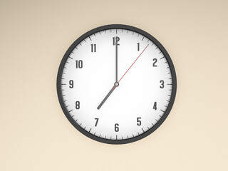 Clock on wall