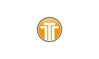 triple T logo design vector