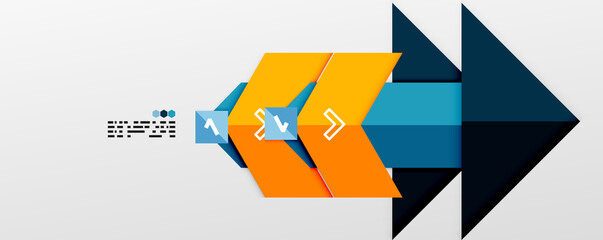 Shiny color triangles and geometric shapes vector abstract background