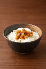 金山寺味噌とご飯