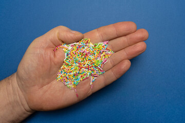 Colored sugar sprinkles