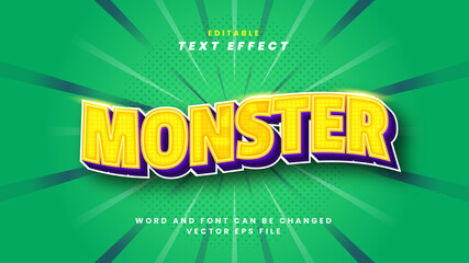 Monster text effect