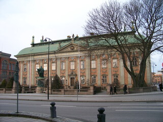 Obraz premium Government building in Stockholm Sweden