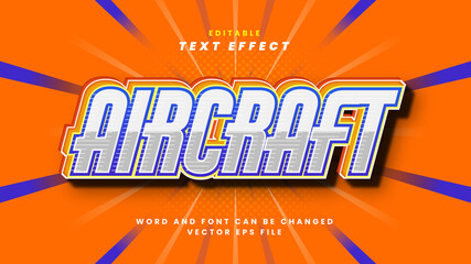 Aircraft text effect