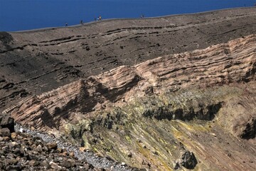 cratère du volcan Vulcano, Italie