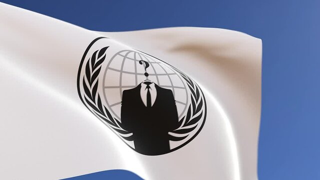 Anonymous Flag Waving in the Wind 