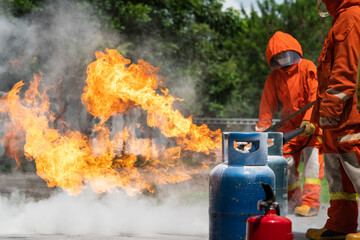 Obraz premium Fire demonstration