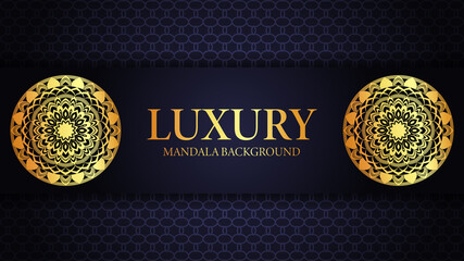 Luxury Arabesque Mandala Background Design Template
