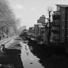 Drained Empty Dry Canal London