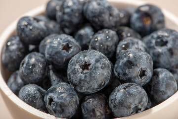 Blueberries close up.