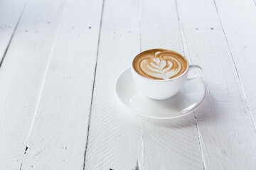 coffee latte on background