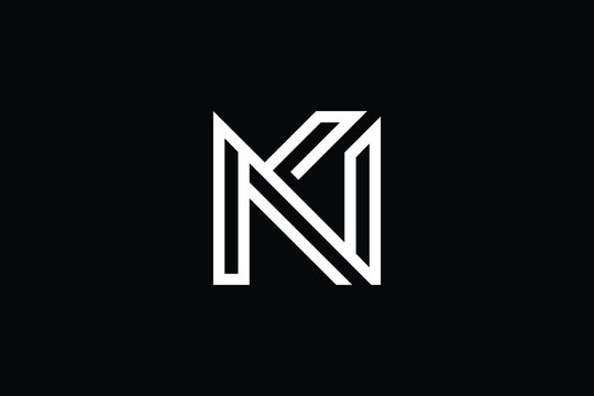 Creative Innovative Initial NK logo and KN logo. NK Letter Minimal luxury Monogram. KN Professional initial design. Premium Business typeface. Alphabet symbol and sign.