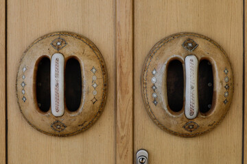 Kiruna, Sweden Door handles on the new city hall