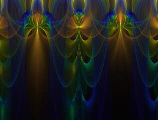 Imaginatory fractal background generated Image