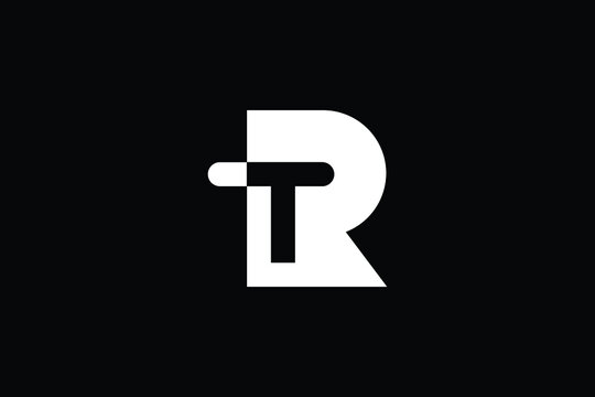 Creative Innovative Initial RT logo and TR logo. RT Letter Minimal luxury Monogram. TR Professional initial design. Premium Business typeface. Alphabet symbol and sign.