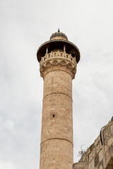 The Bab  Al Asbat Minaret on the Temple Mount in the Old Town of Jerusalem in Israel