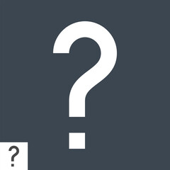 Question Mark Thin Line Vector Icon. Flat icon isolated on the black background. Editable EPS file. Vector illustration.