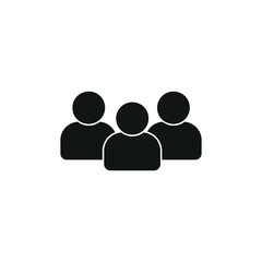 Talking people vector icon isolated on white background