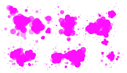 Fototapeta premium Realistic pink splatter design illustration