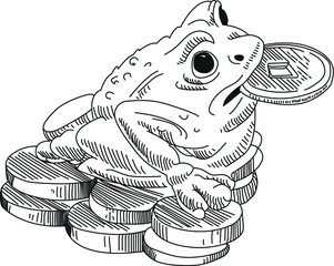 
Toad, the symbol of good luck and prosperity