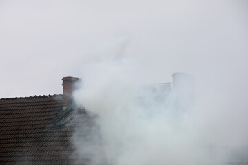 Smoke from the chimney of your smog which is harmful 