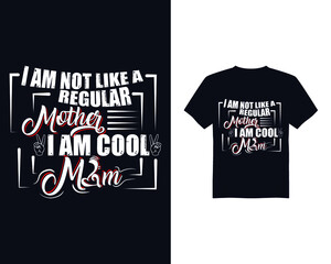 Mother's day vector t-shirt design