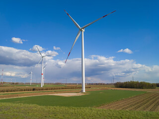 wind turbine in the field