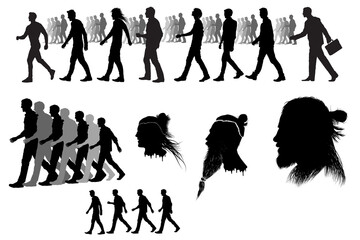 Fototapeta premium man goes set