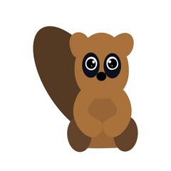 Obraz premium cute happy animal vector illustration