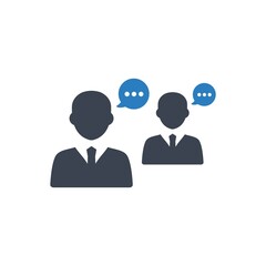 Conversation teamwork icon